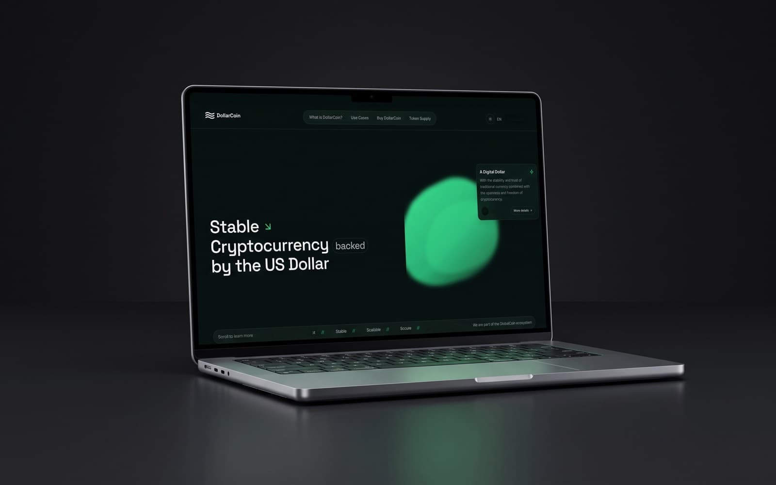 DollarCoin, Marketing website