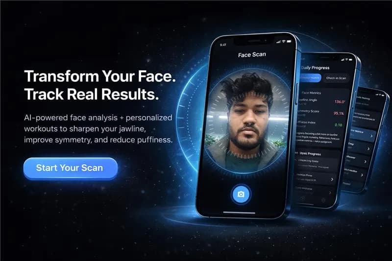 FaceSculpt AI, Mobile app · AI